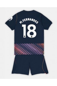 Tottenham Hotspur Mateus Fernandes #18 Jalkapallovaatteet Lasten Vieraspeliasu 2026-27 Lyhythihainen (+ Lyhyet housut)